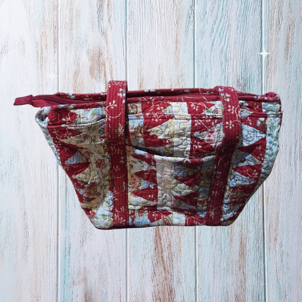 Donna Sharp Quilted Patchwork Boho Tote Handbag 1… - image 7
